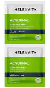 Helenvita | Acnormal Purifying Facial Mask | Μάσκα Προσώπου για την Αποσυμφόρηση Πόρων | 2x8ml