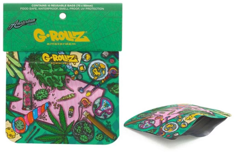 G-Rollz Σακουλάκι Ασφαλείας Zip - Amsterdam Picnic (70x60mm)