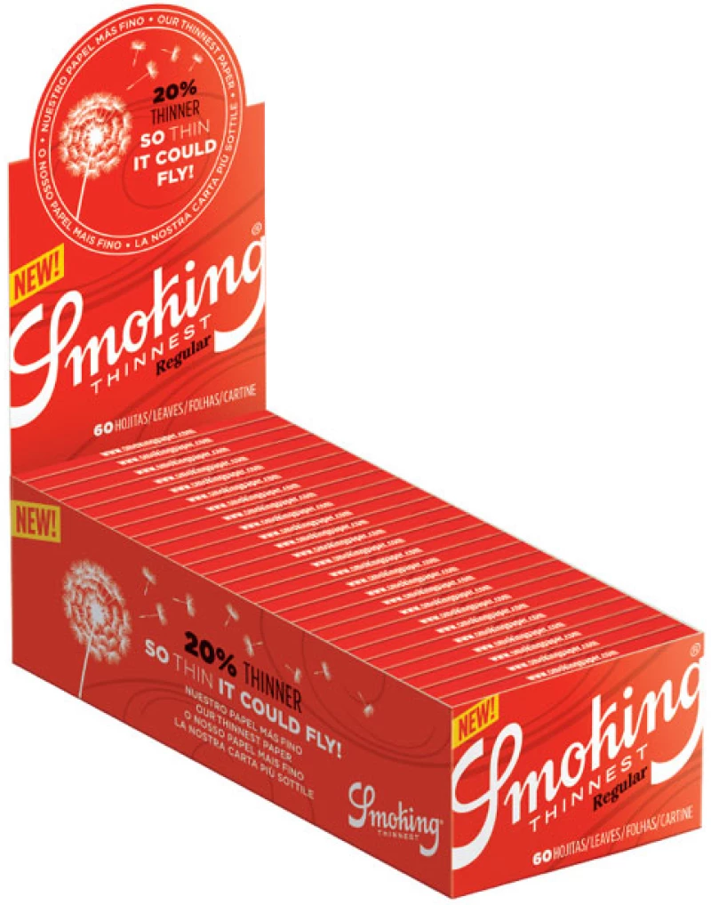 Smoking Χαρτάκια - Thinnest Red Regular