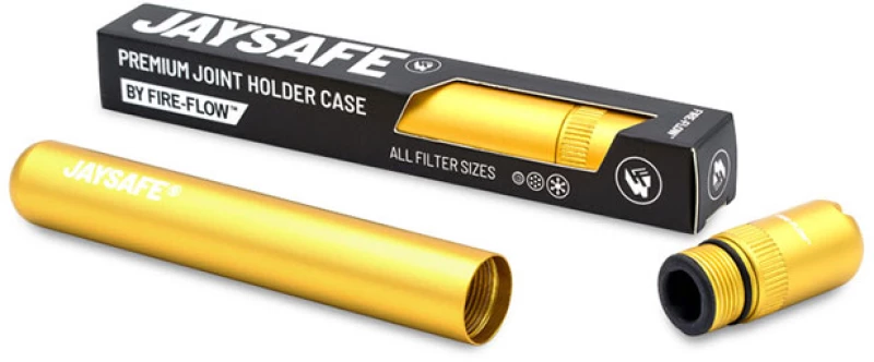 Jaysafe Κύλινδρος Αποθήκευσης Μεταλλικός Premium 11cm - Χρυσό