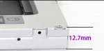 HDD Laptop Caddy Sata / Sata 2.5? 12.7mm – Θήκη Δεύτερου Σκληρού Δίσκου σε Φορητό Υπολογιστή (OEM)  Hard Drive Caddy SATA to SATA 2nd HDD caddy Hard disk tray adapter enclosure replacement(Κώδ.90623)
