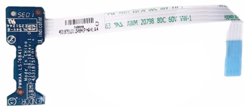 Power Button Board - Power Button Board with Cable for Toshiba Satellite C660 C660D LS-6841P PWWAA OEM  (Κωδ.1-BRD138)