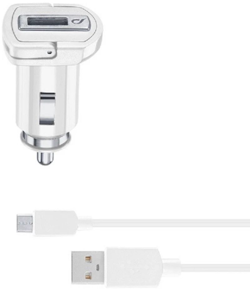 CELLULAR LINE 226397 Φορτιστής αυτοκινήτου με καλώδιο micro USB για HUAWEI 2A Λευκός