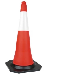 Κώνος σήμανσης μαύρη βάση 75cm CRESMAN