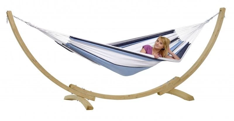Αιώρα 210 x 140 cm με Ξύλινη Βάση Αmazonas Apollo Set