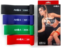 Σετ 4 Λάστιχα Αντίστασης Rubber Loop Band Amila Κωδ. 96617