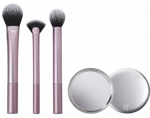 Real Techniques Perfect Finish Kit For Blush + Bronzer + Highlighter