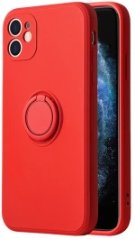 Vennus Silicone Ring for Iphone 13 Pro Red