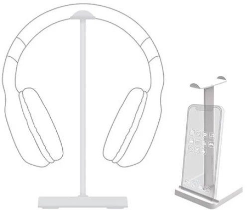 ARMAGGEDDON GAMING HEADPHONE STAND WHITE