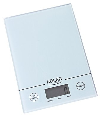 ADLER KITCHEN SCALE WHITE