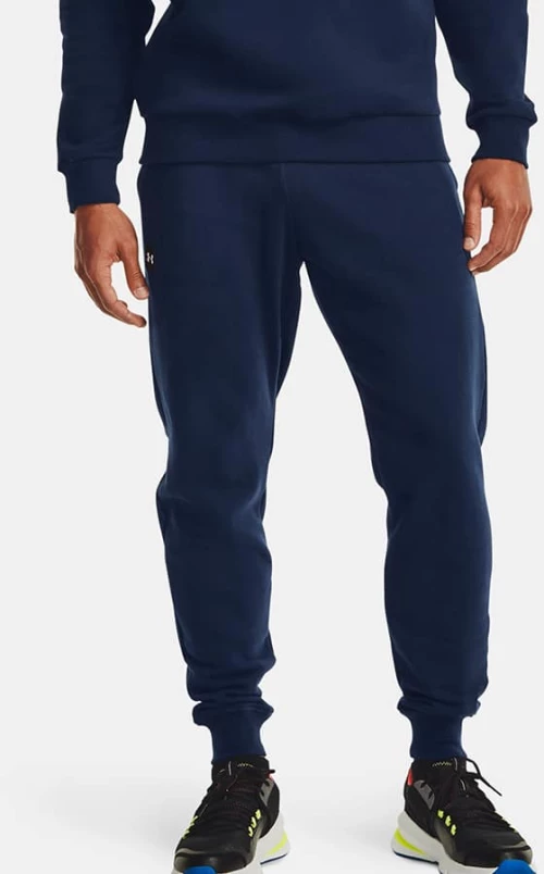 Under Armour Rival Fleece Ανδρική Φόρμα Jogger Navy (1357128-408)