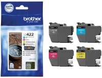 Brother Μελάνι Inkjet LC Black, Cyan, Magenta, Yellow Cartridge (LC422VAL) (BROLC422VAL)