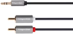 Καλώδιο 3.5mm - 2xRCA 10m Kruger&Matz
