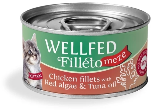 Wellfed Cat Filleto Meze Kitten Chicken 70gr