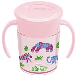 Dr Brown's Εκπαιδευτικό Κύπελλο 360 ° με Λαβές 6m+ 200ml Pink TC71005