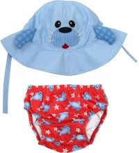 Zoocchini Σετ Μαγιό και Καπέλο UPF50 Seal 12-24m ZOO12013L