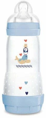 MAM Μπιμπερό Flow 320ml  Easy Start™ Anti-Colic Συλλογή Better Together 4m+ Μπλε 356SB