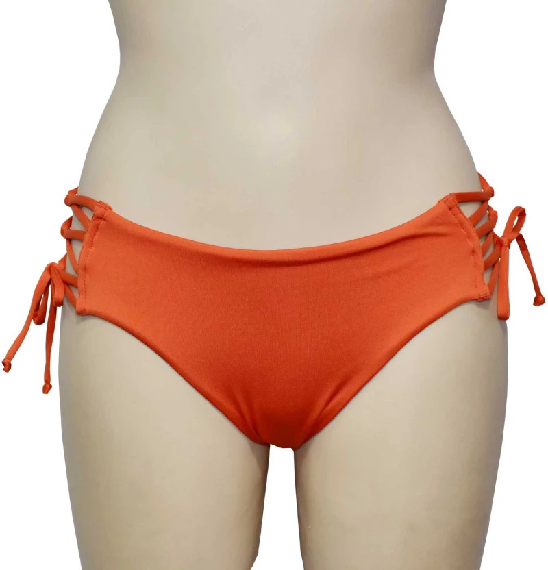 Blu4u Μαγιό Bikini Σλιπ με Κορδόνια στο Πλάι - Πορτοκαλί