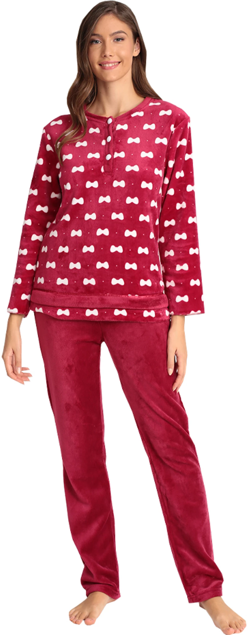 Lydia Creations Πυτζάμα Fleece SW22/23 22559-458 - Lydia Creations