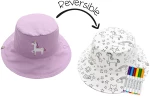 FlapJackKids Kids’ Colouring Sun Hat Medium 3-4year Unicorn – FJKCS904M