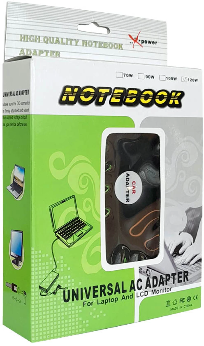 Universal φορτιστής αυτοκινήτου 120W LC-120DU με θύρα USB Port
