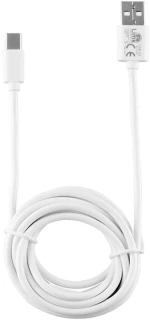 Καλώδιο Type C Long σε USB 2.4A Φόρτισης - Data 2m Λευκό LUC02 Lime
