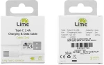 Καλώδιο Type C Long σε USB 2.4A Φόρτισης - Data 2m Λευκό LUC02 Lime
