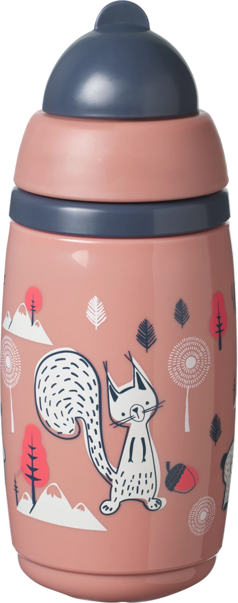Tommee Tippee Κύπελλο ισοθερμικό με καλαμάκι ροζ 266ml 12m+ 447825