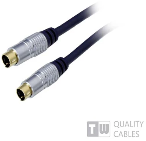 520 Gold H/Q Premium S-Video to S-Video Plug 5m blister pack