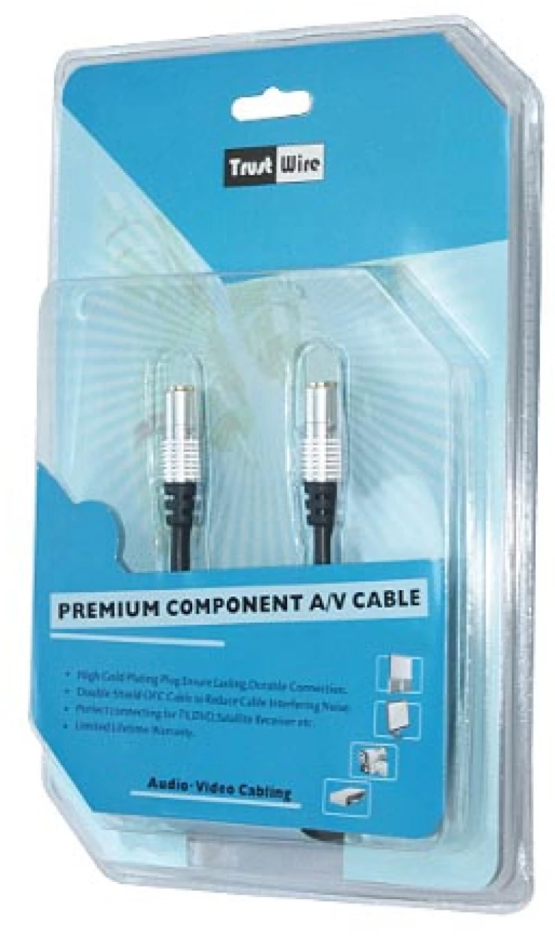 520 Gold H/Q Premium S-Video to S-Video Plug 5m blister pack