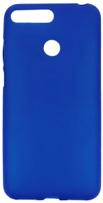 Θήκη TPU διάφανη με mat πλάτη για Huawei Y6 Prime 2018 - μπλε