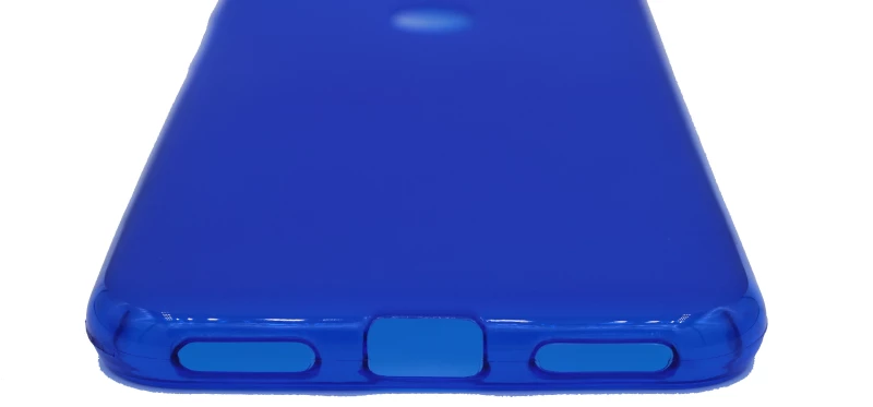 Θήκη TPU διάφανη με mat πλάτη για Huawei Y6 Prime 2018 - μπλε