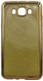 Θήκη TPU με αποσπώμενο Glitter για Samsung J7 2016 - χρυσό