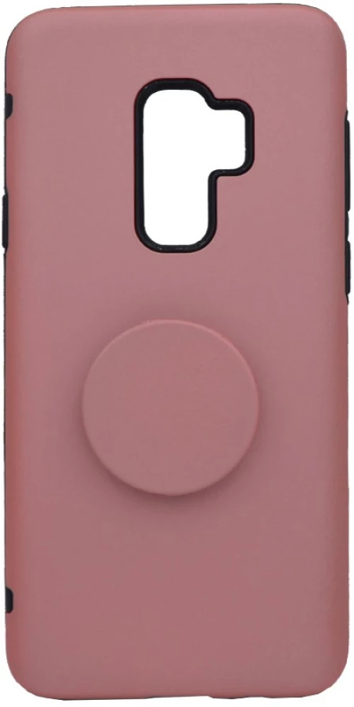 Θήκη ενισχυμένη Tough Armor με Pop Socket για Samsung S9 Plus - ροζ χρυσό