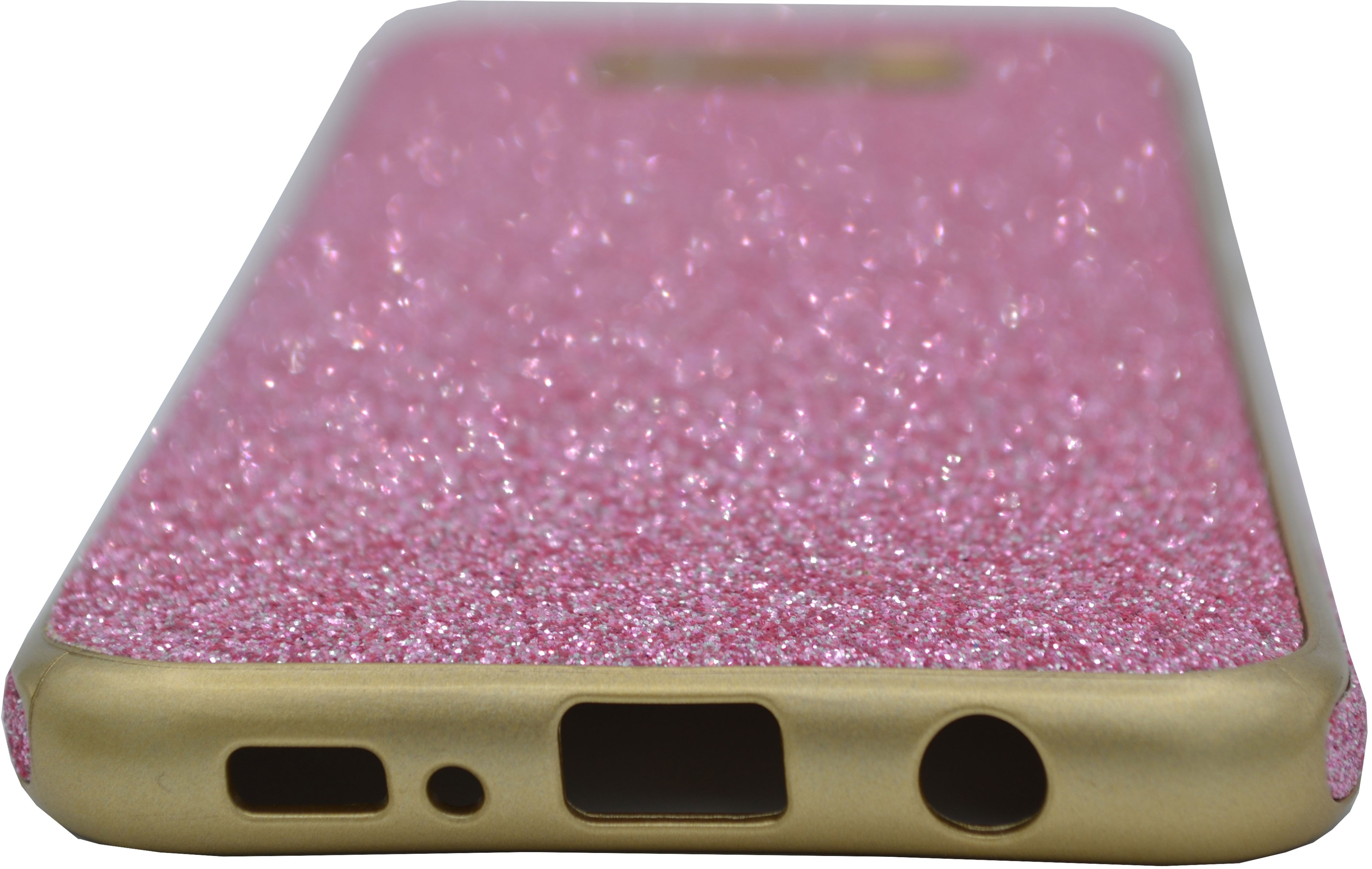 Θήκη σιλικόνης με εξωτερικό Glitter για Samsung S8 Plus - ροζ