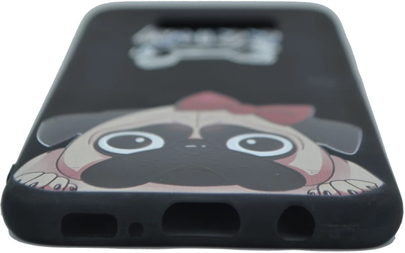 Θήκη σιλικόνης σχέδιο 'Rich BullDog' για Samsung S8 - μαύρο
