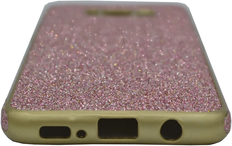 Θήκη σιλικόνης με εξωτερικό Glitter για Samsung S8 - ροζ χρυσό