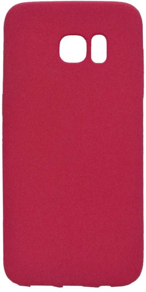 Θήκη σιλικόνης TPU Ultra Slim 0.3mm soft υφή mat για Samsung S7 Edge - ροζ