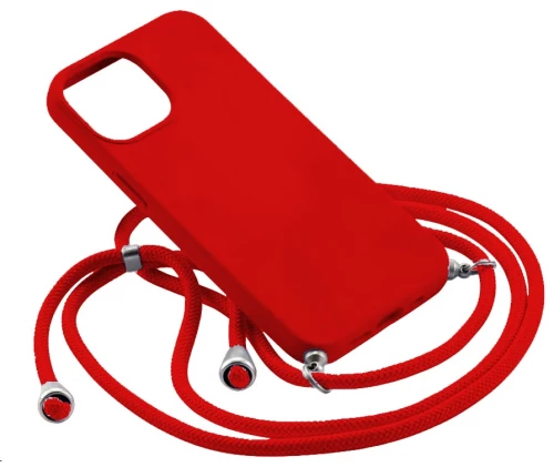 Θήκη Σιλικόνης Crossbody για Apple iPhone 7/8/SE 2020 - Κόκκινο