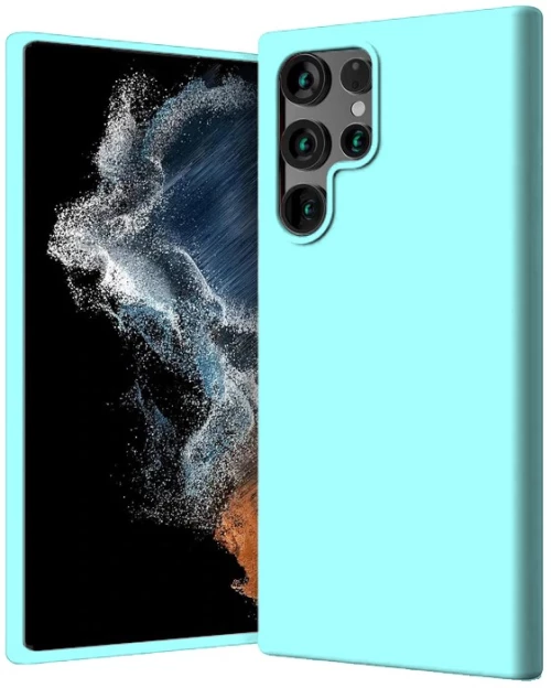 Θήκη Silky And Soft για Samsung Galaxy S22 Ultra 5G - Baby Blue