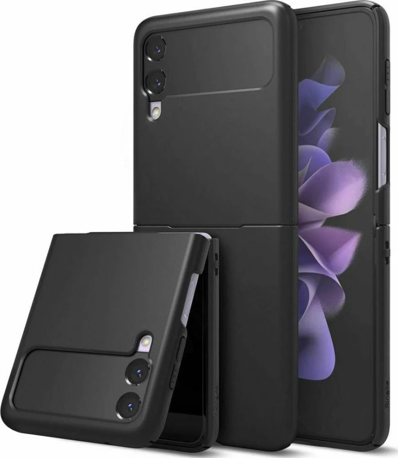Ringke Slim Back Cover Θήκη Σιλικόνης για Galaxy Z Flip3 5G - Μαύρο