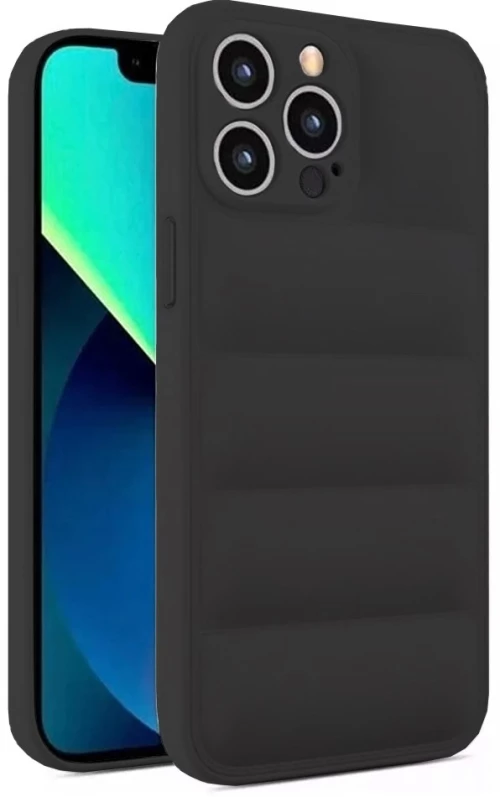 Θήκη Puffer για Apple iPhone 13 Pro Max - Μαύρο