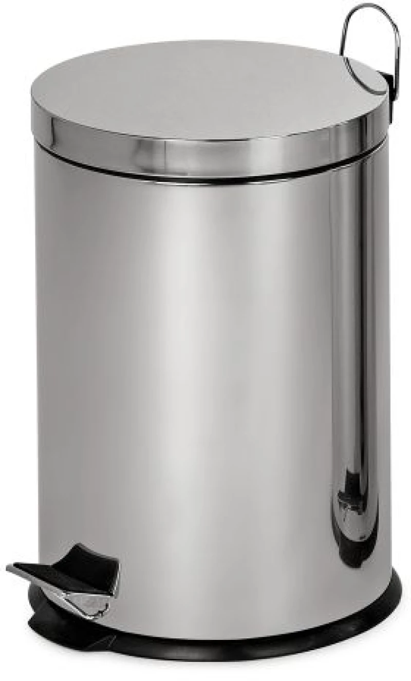 Χαρτοδοχείο με Πεντάλ Supercleaner Inox Γυαλιστερό