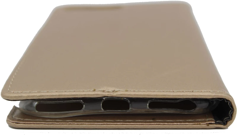 Θήκη flip με υποδοχή καρτών και δυνατότητα STAND για iPhone 7 Plus / 8 Plus - χρυσό