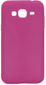 Θήκη TPU διάφανη με mat πλάτη για Samsung J3 2016 - μωβ