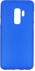 Θήκη TPU διάφανη με mat πλάτη για Samsung S9 Plus - μπλε
