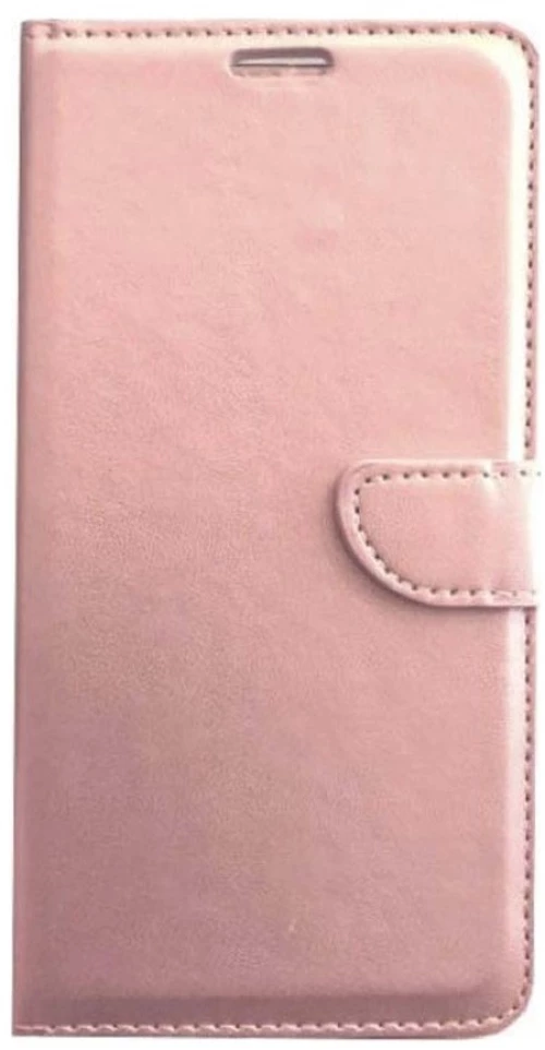 Θήκη flip με υποδοχή καρτών και δυνατότητα STAND για Samsung A03s - Ροζ Χρυσό