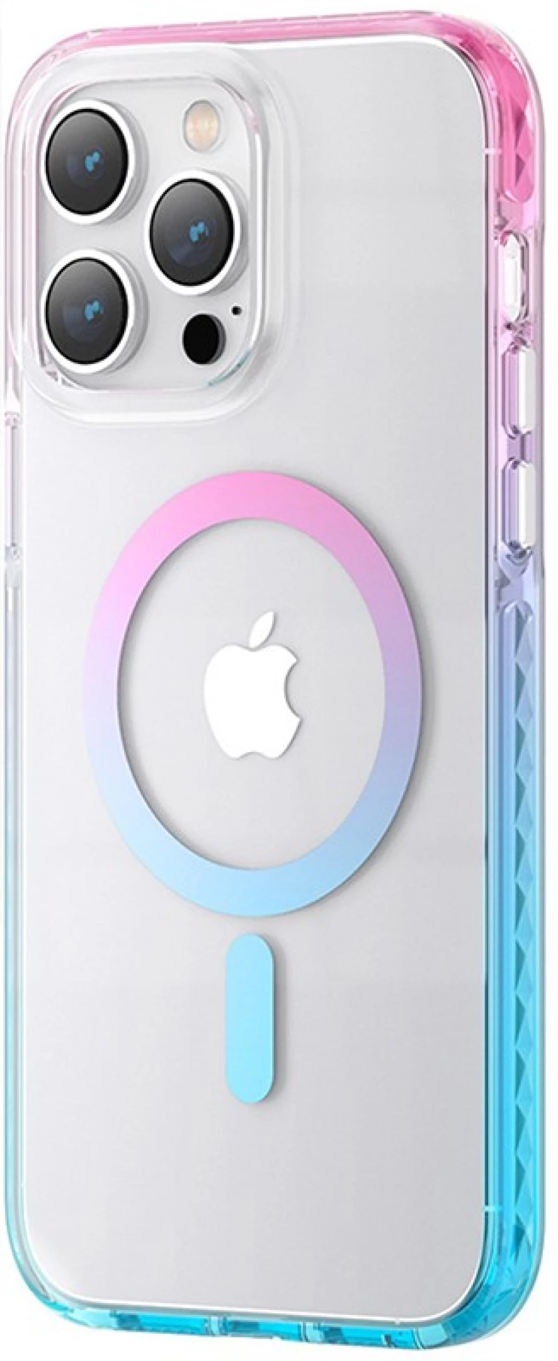 Kingxbar Ice Crystal Σιλικόνης για iPhone 14 Pro - Pink and Blue