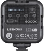 Godox LED6R Litemons RGB Mini-Size LED Video Light (RGB & 3200 to 6500K)