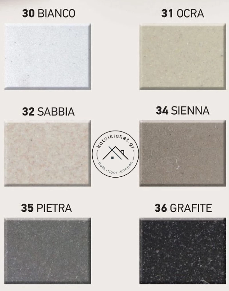 Sanitec Νεροχύτης Ένθετος Ultra Granite 802 1 1/2B 1D 100x50 - Sabbia